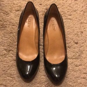 New J.Crew Patent Wedges